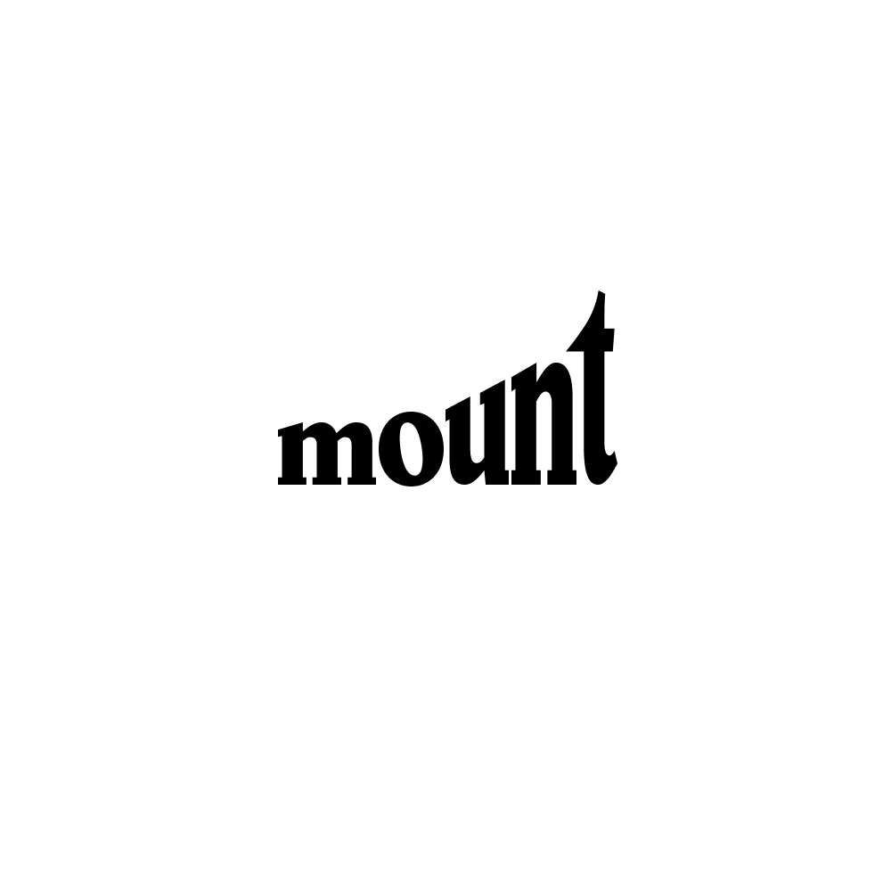 Mount with letters rising into a peak