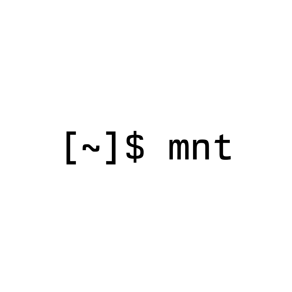 Mount rendered as a terminal command